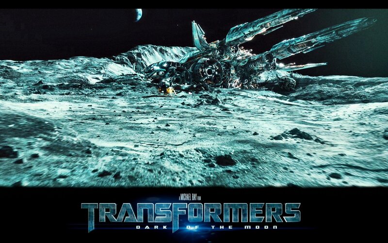 Crashed Spaceship on Moon