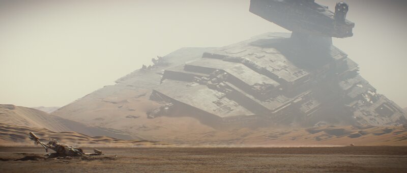 Crashed Star Destroyer — Brown, Desolate