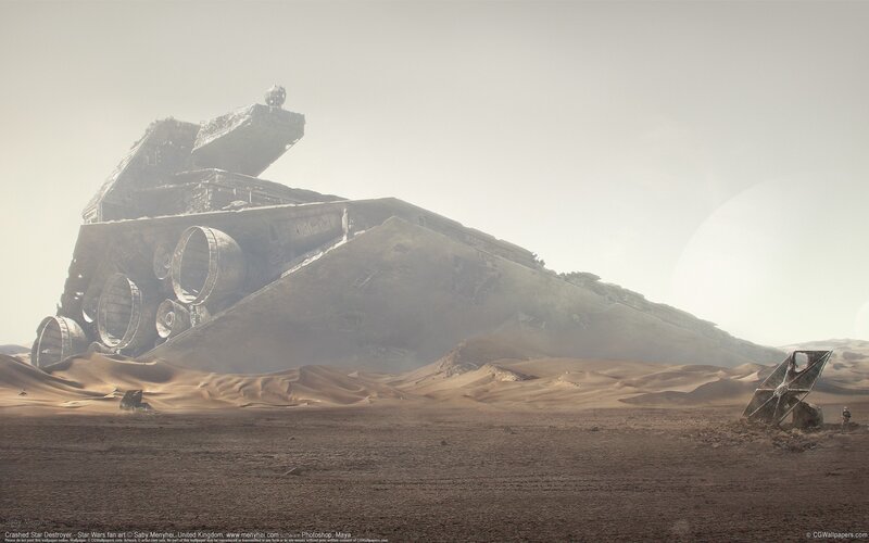 Crashed Star Destroyer