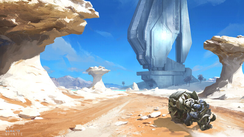 Crashed Vehicle in Desert — Blue