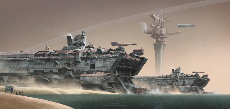 Crashed Warships