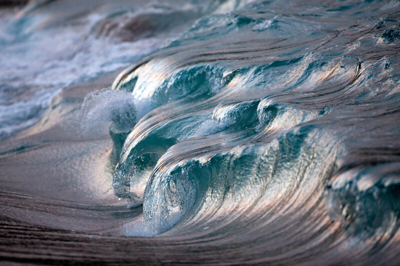 Crashing Ocean Wave — Blue, Dynamic, Sunset