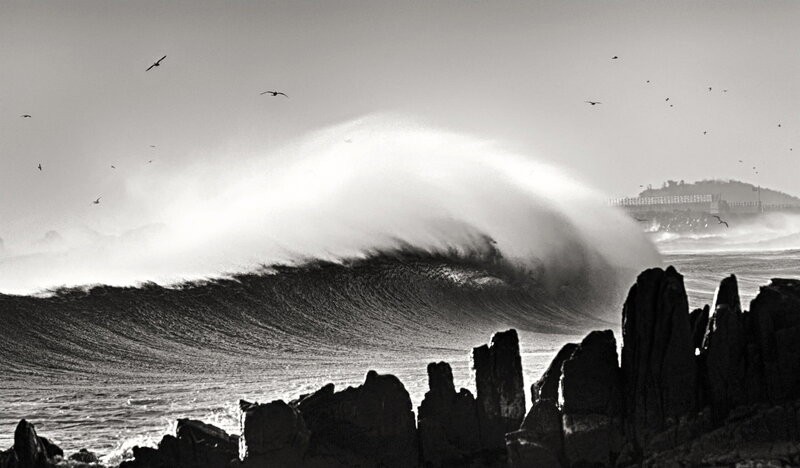 Crashing Wave at Coastline