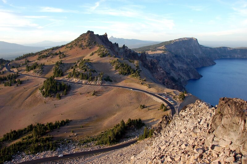Crater Lake and Road
