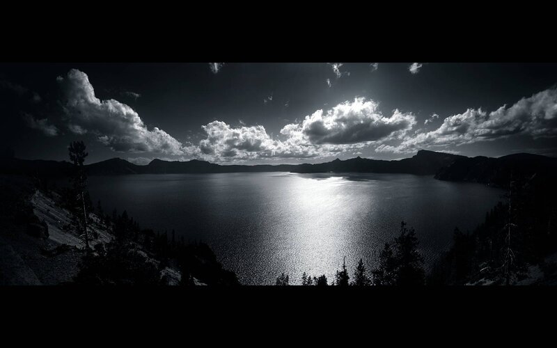 Crater Lake at sunset