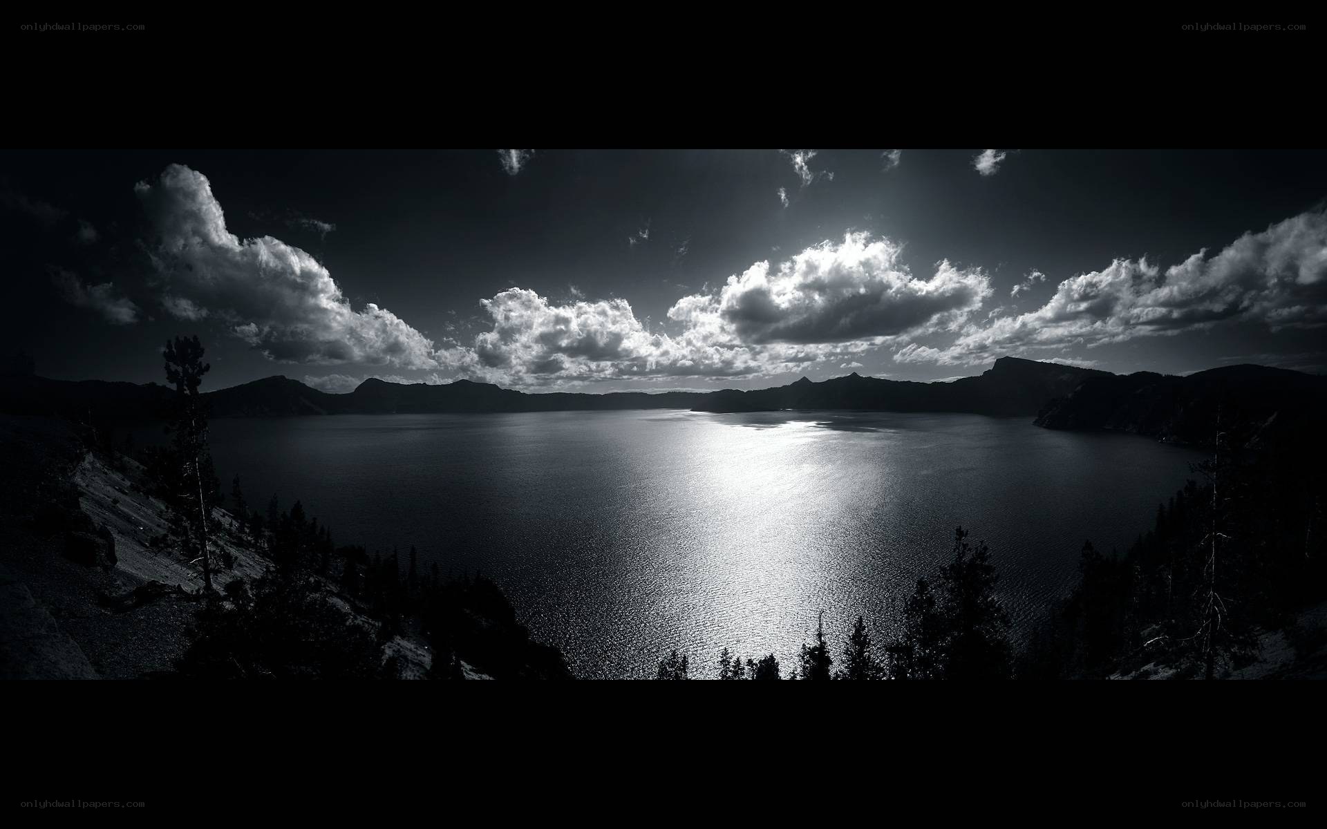Crater Lake at sunset