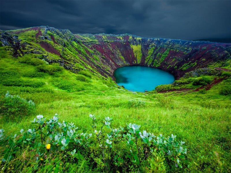 Crater Lake in Iceland
