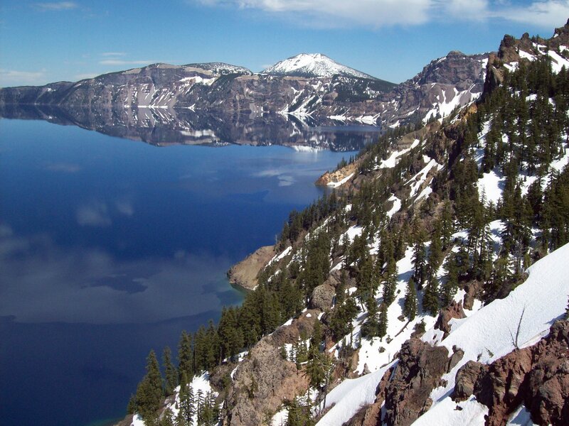Crater Lake in winter