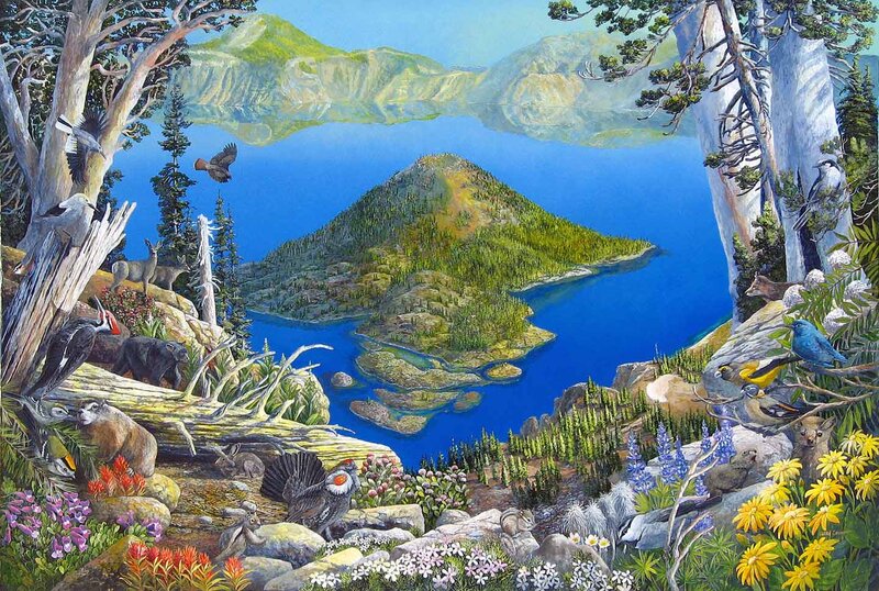 Crater Lake Landscape