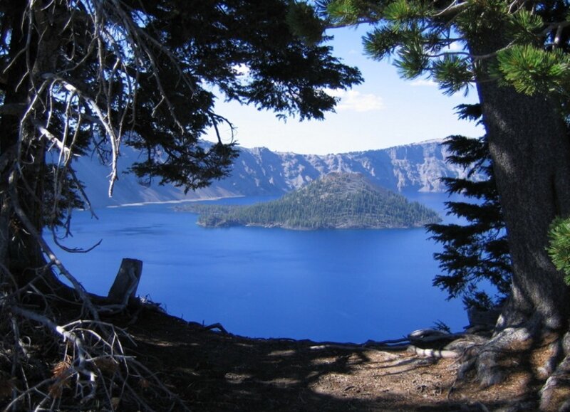 Crater Lake with Island