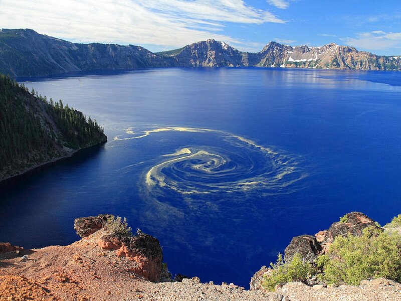 Crater Lake with Swirl