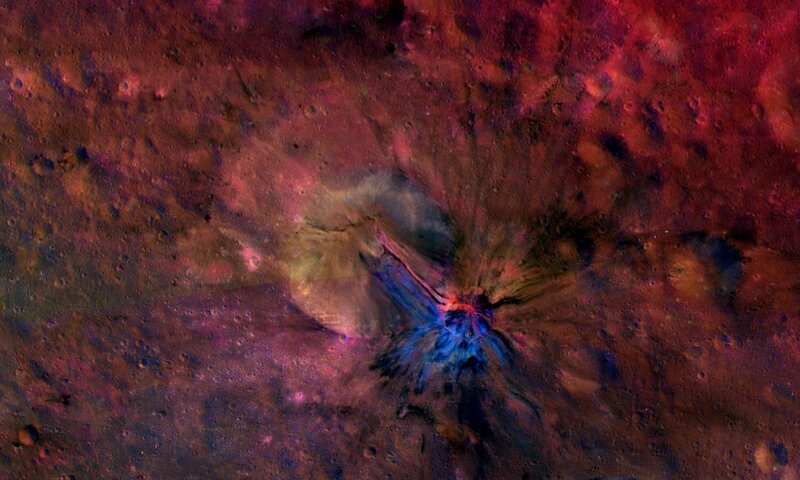 Crater on Planetary Surface
