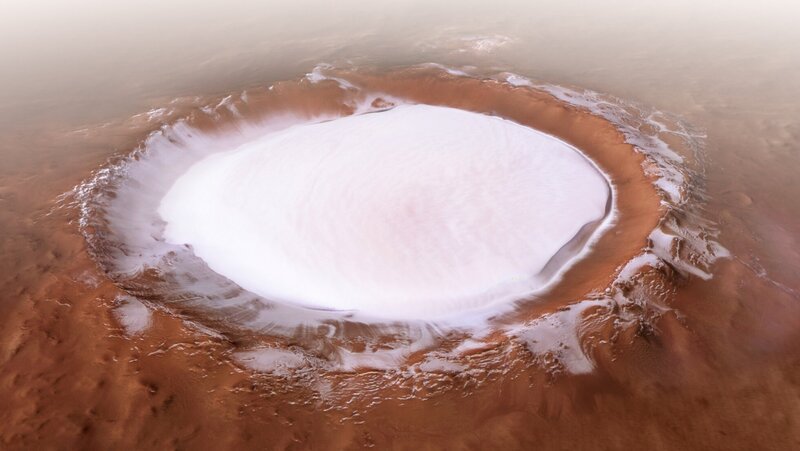 Crater with Ice Deposit