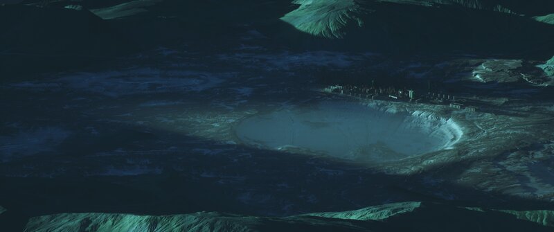 Crater with Settlement
