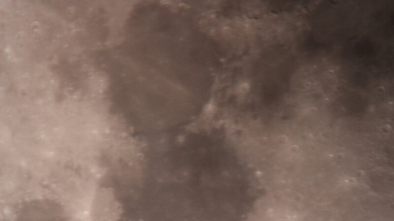 Cratered Lunar Surface — Brown