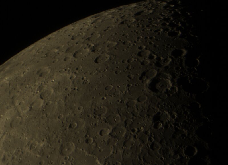 Cratered Lunar Surface — Gray, Dramatic