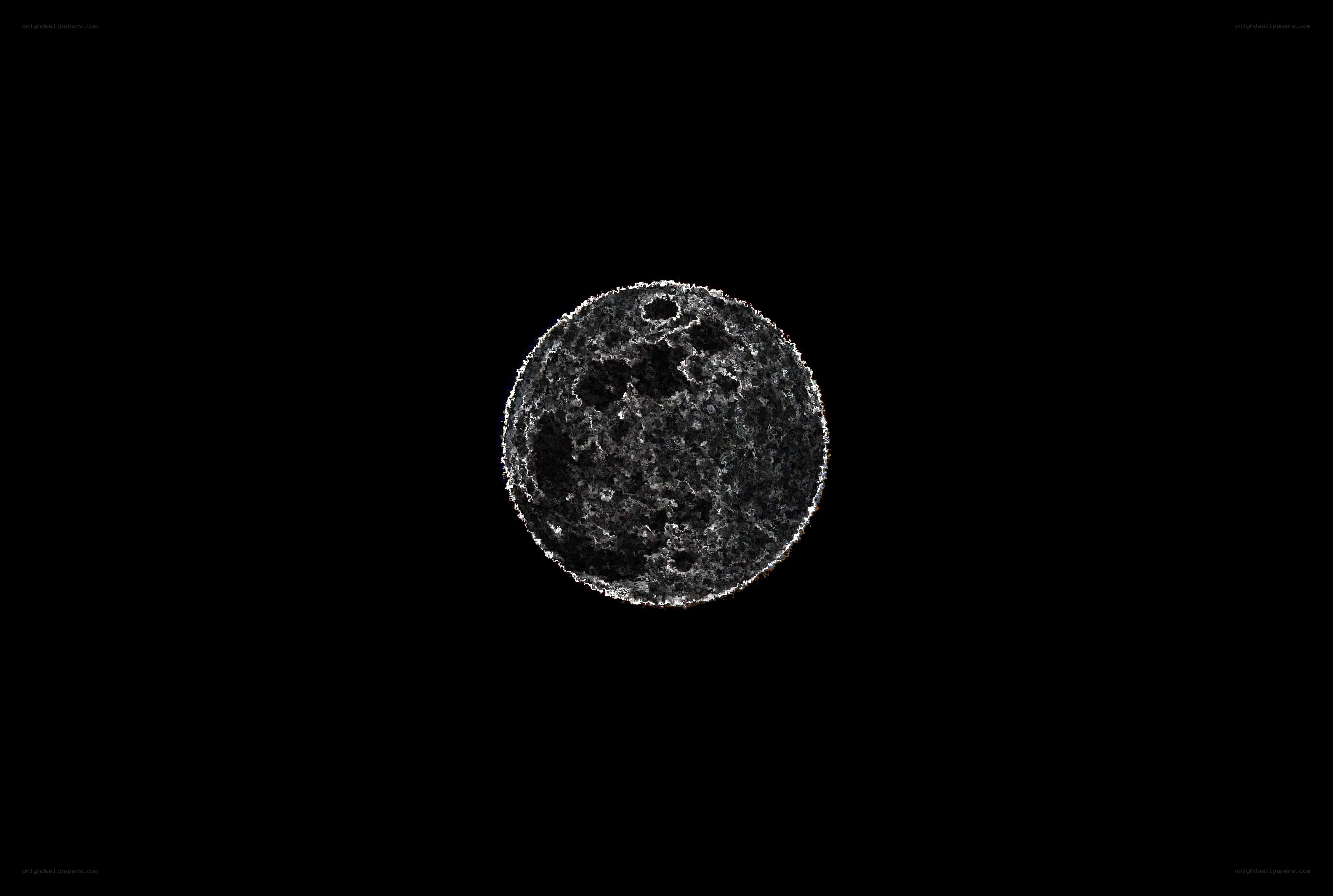 cratered moon surface