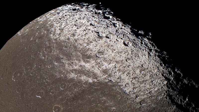 Cratered Moon Surface — Dramatic