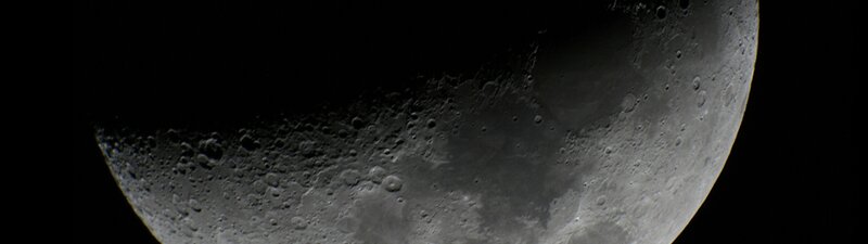 Cratered Moon Surface — Gray, Dramatic, Night, Photograph, Craters, Darkness, Black