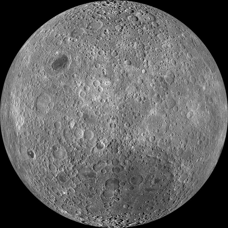 Cratered Moon Surface — Gray, Neutral
