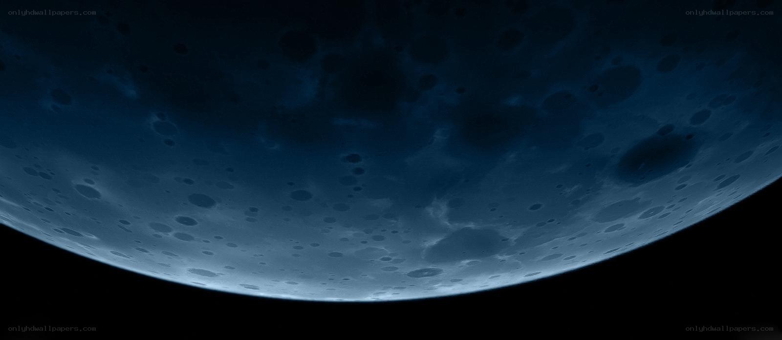 cratered moon surface