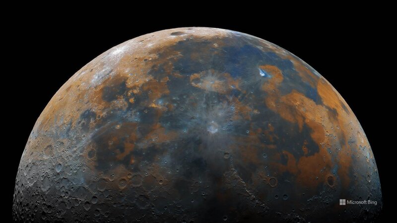 Cratered Planet Surface — Brown, Dramatic