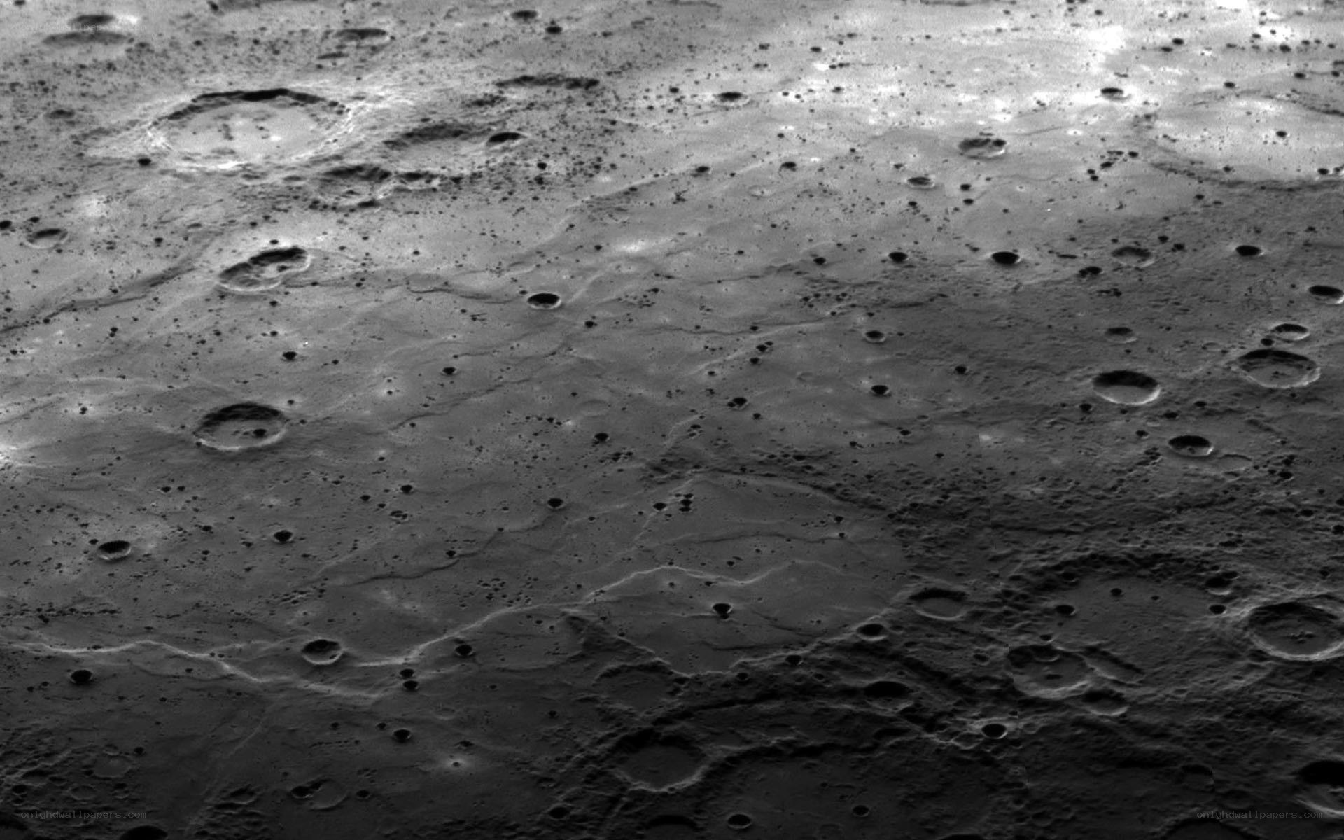 Cratered planetary surface