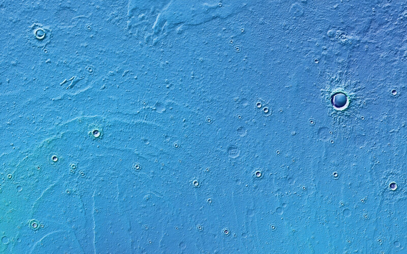 Cratered Surface — Blue, Neutral