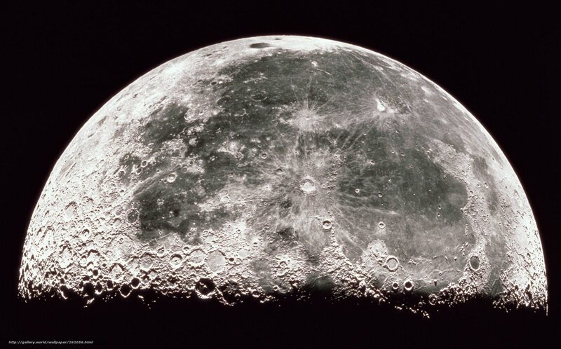 Cratered Surface of the Moon — Gray, Dramatic, Night, Photograph