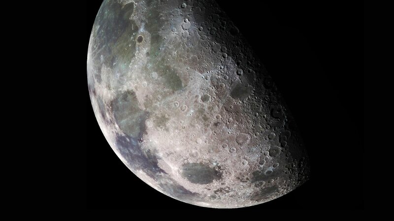 Cratered Surface of the Moon — Gray, Dramatic