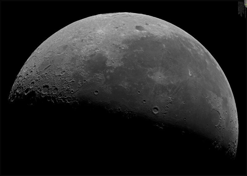 Cratered Surface of the Moon — Gray