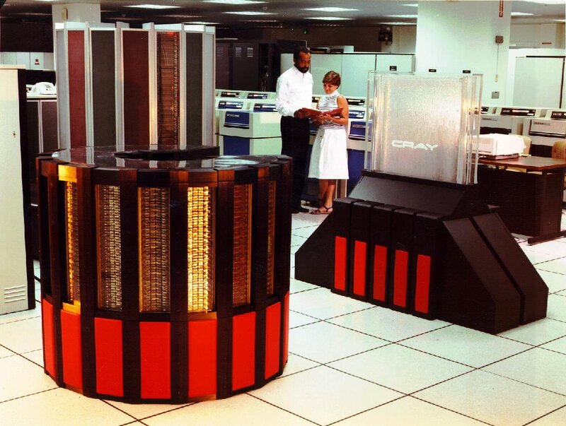 Cray supercomputer in a data center