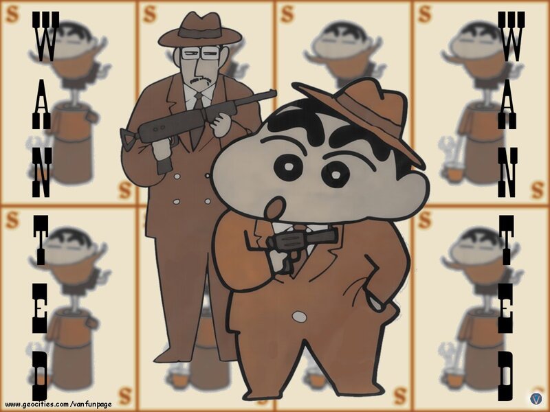 Crayon Shin-chan wanted poster
