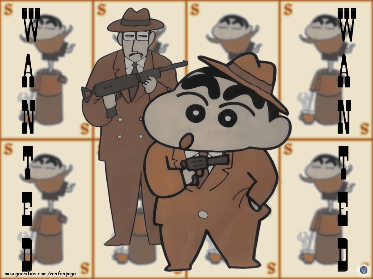 Crayon Shin-chan wanted poster