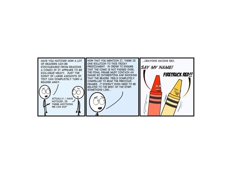 Crayons having sex