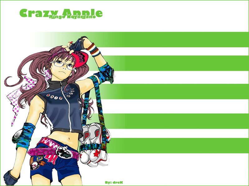 Crazy Apple character art