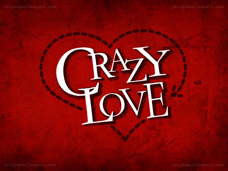 crazy love text in heart