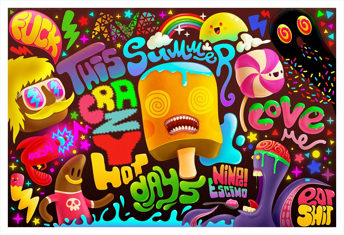 Crazy summer vibes art