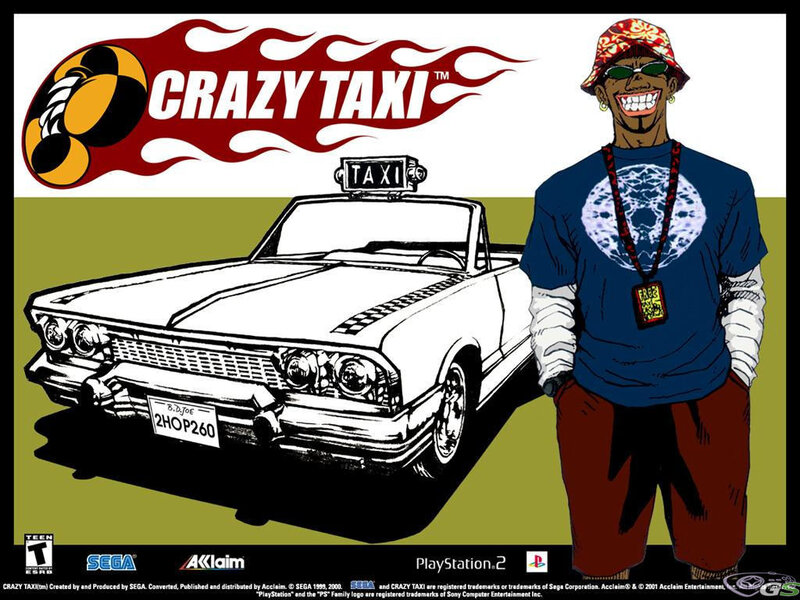 Crazy Taxi game cover art
