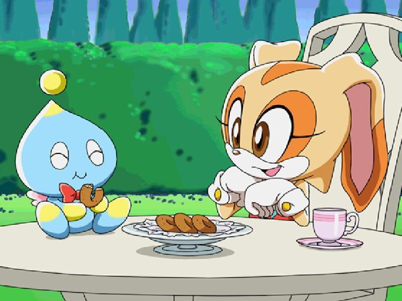 Cream and Cheese at a Table