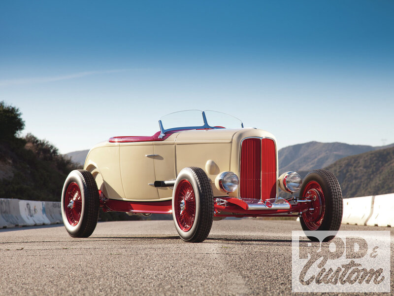 Cream and Red Hot Rod