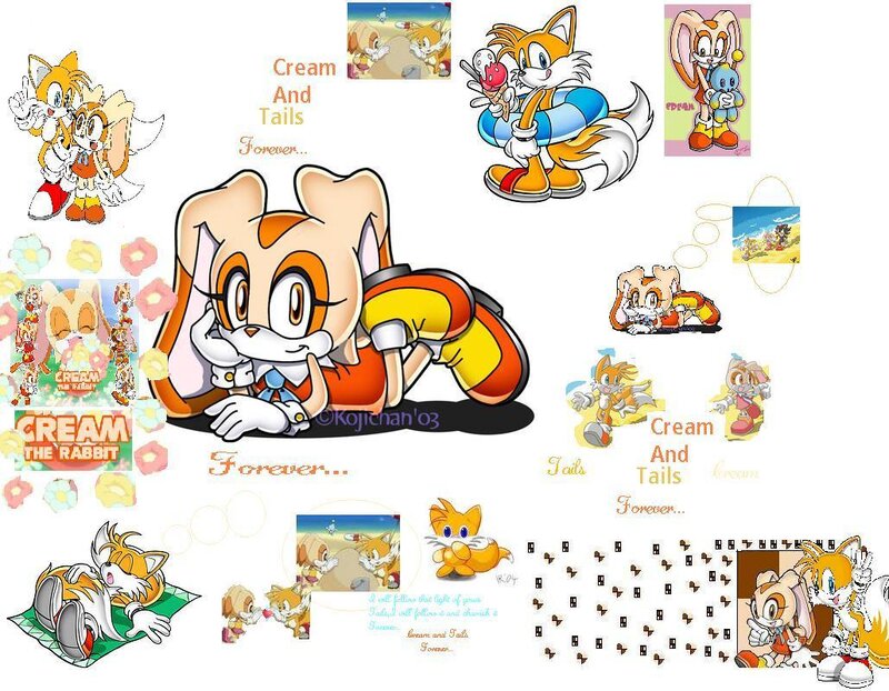 Cream and Tails fan art collage