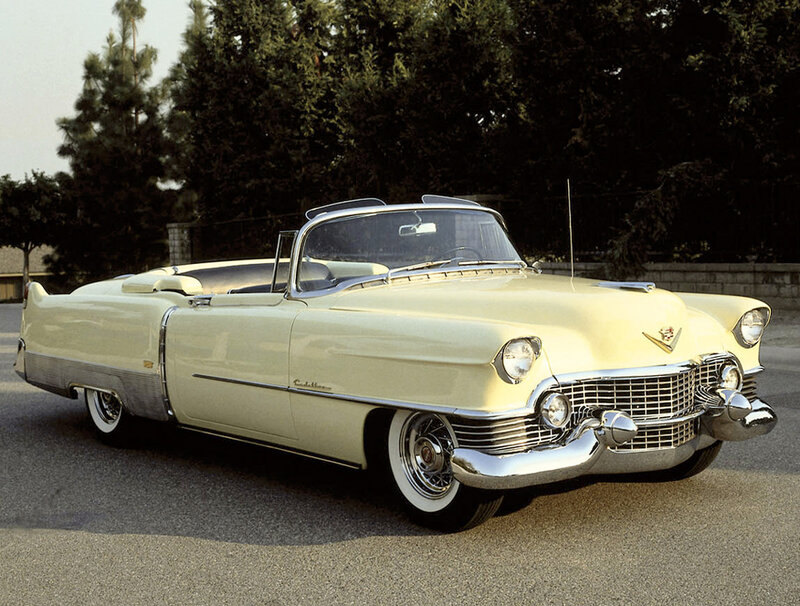 Cream-colored Convertible Car