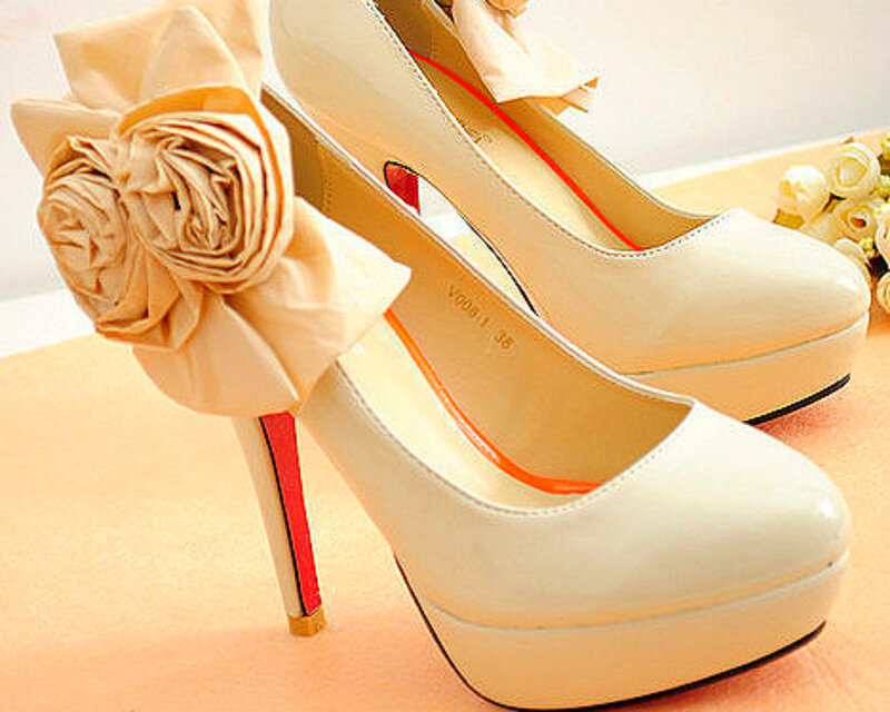 Cream-colored High Heels