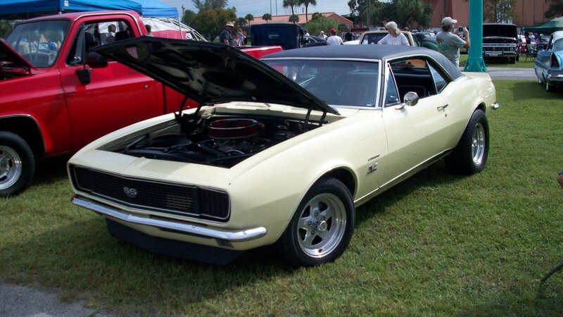 Cream-colored Muscle Car — Cream, Outdoor