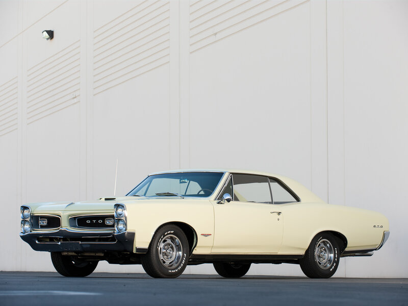 Cream-colored Muscle Car — Cream