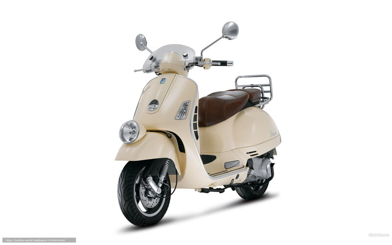 Cream-colored Scooter — Beige