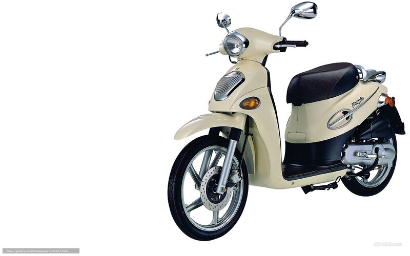 cream-colored scooter