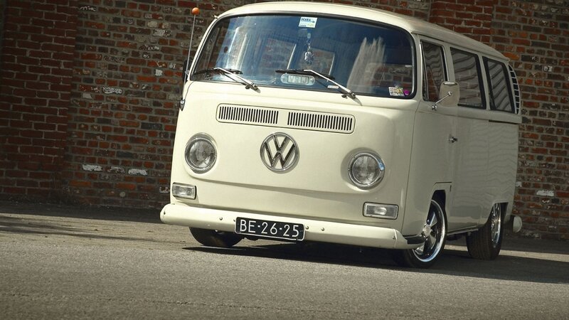 Cream-colored Van — Cream