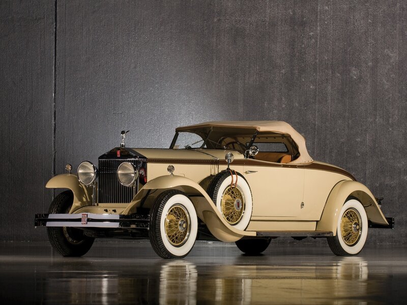 Cream-colored Vintage Car — Beige, Dramatic